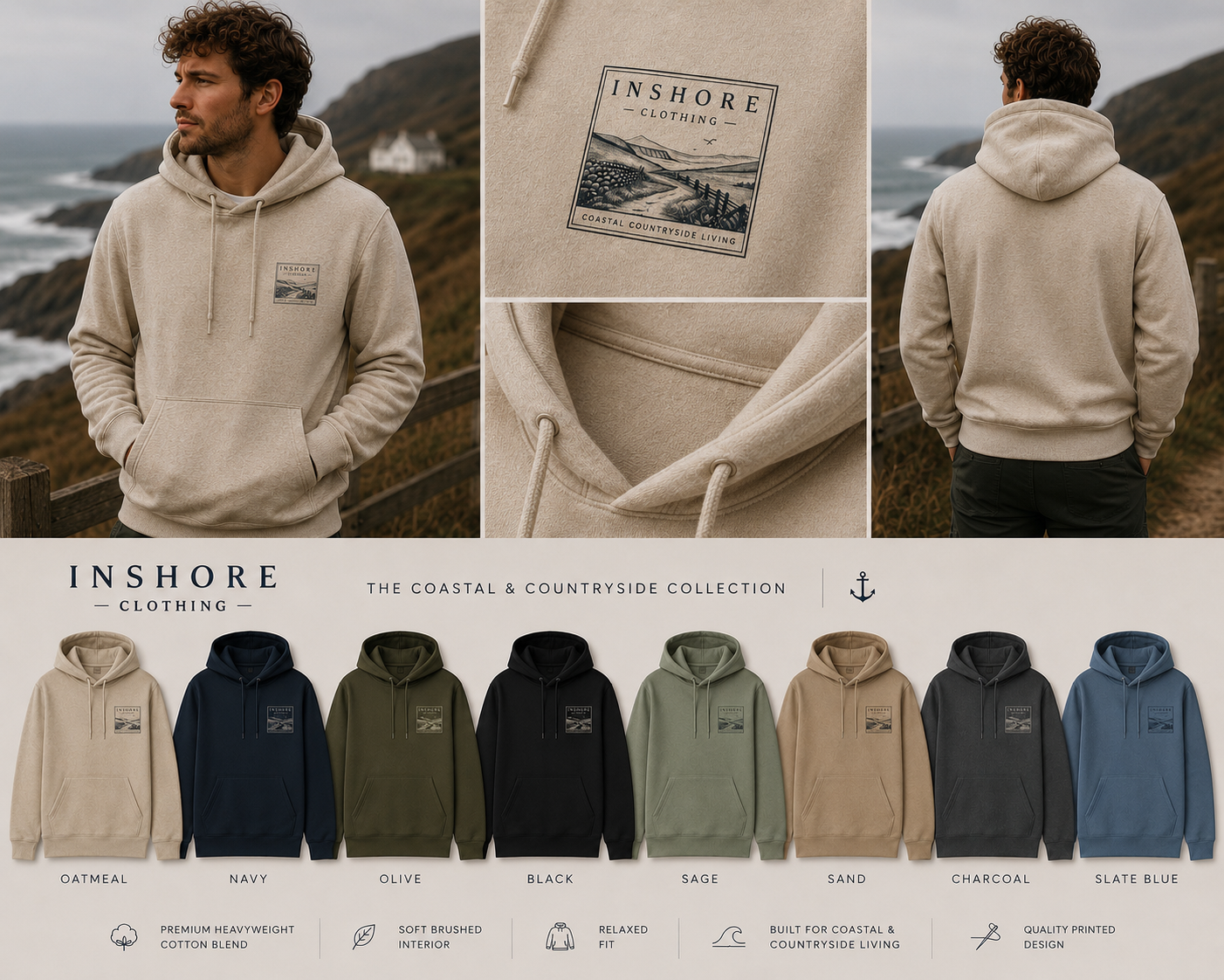 Country & Coastal Inshore Hoodies