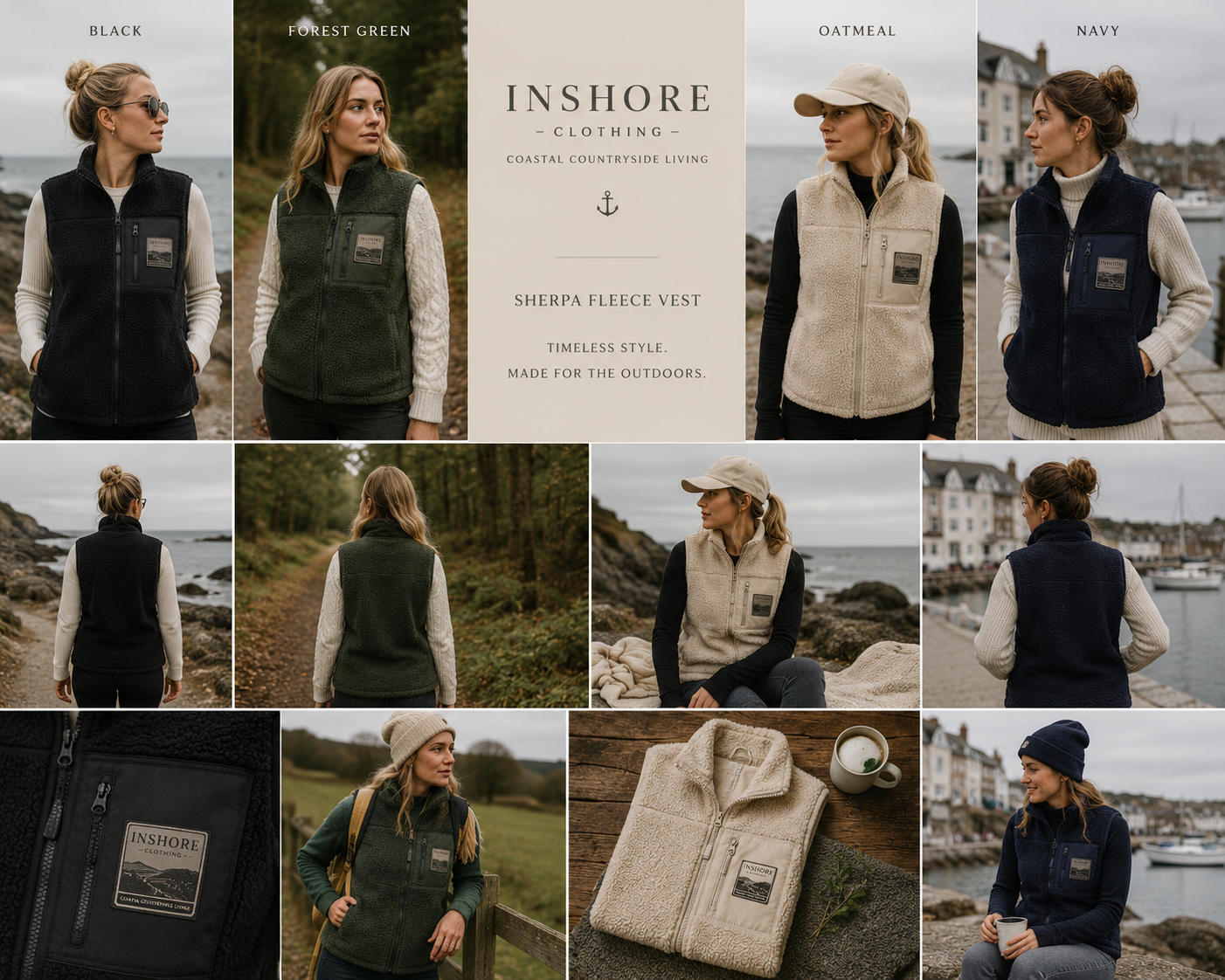 Country & Coastal Inshore Sherpa Gilets